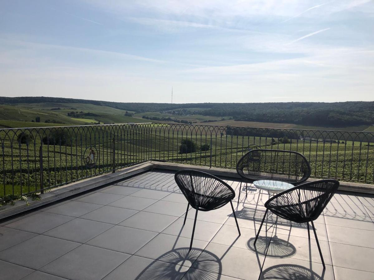 Willa Floressens En Champagne Terrasse Privative Sur Le Vignoble Fleury-la-Riviere Zewnętrze zdjęcie