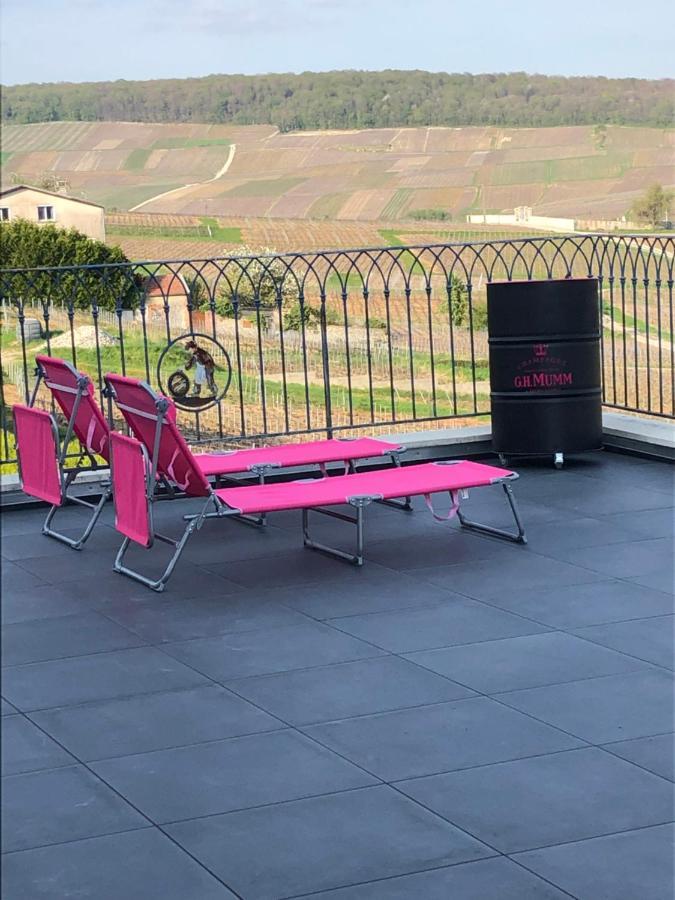 Willa Floressens En Champagne Terrasse Privative Sur Le Vignoble Fleury-la-Riviere Zewnętrze zdjęcie