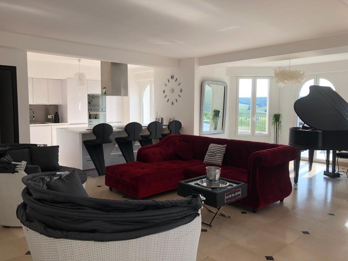 Willa Floressens En Champagne Terrasse Privative Sur Le Vignoble Fleury-la-Riviere Zewnętrze zdjęcie