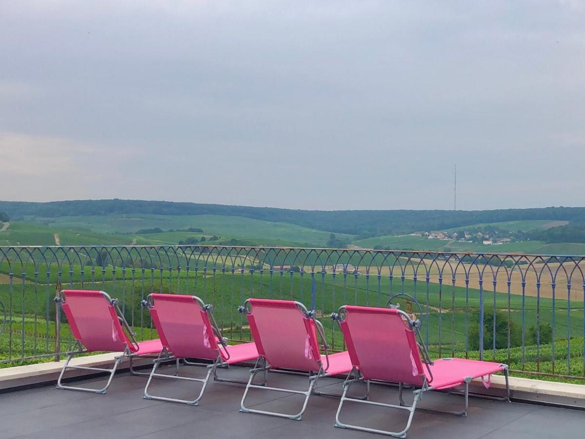 Willa Floressens En Champagne Terrasse Privative Sur Le Vignoble Fleury-la-Riviere Zewnętrze zdjęcie